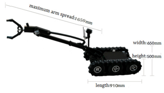 Робот приведенный 150m избавления взрывно артиллерии Eod