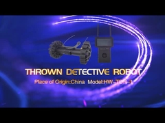 Сброшенный детективный робот движется со скоростью 0,6 м/с с видеозаписью, фотофункциями